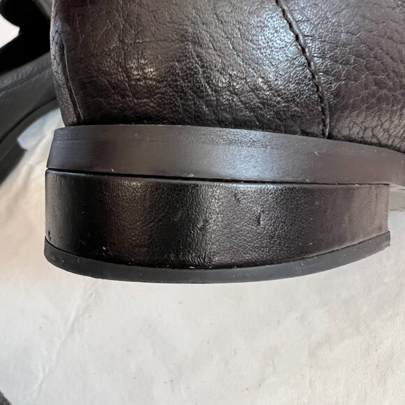 Vionic loafers slip on shoes Sellah US womens 9 black leather moc toe flat - Picture 11 of 14